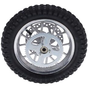 Mini Bicycle Rear Wheel, 12.5x2.75in Rear Wheel Rim Tire with 12mm Bearing Assembly, Rear Wheel for 47cc 49cc 2 Stroke Dirt Bike (A (silver)) in Kuwait