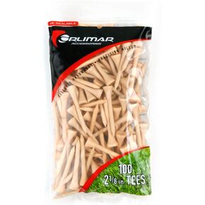Orlimar Wood Golf Tees , Natural, 2-1/8"