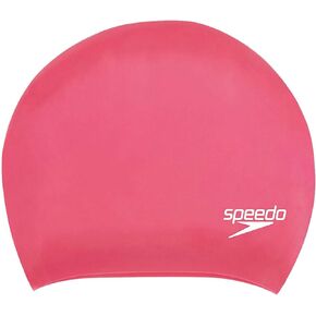 Speedo Long Hair Swim Cap, Comfortable Fit, Hydrodynamic Design, Waterproof Hat