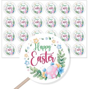 240PCS Happy Easter Stickers,Cute Small Business Envelopes Stickers for Handmade Goods Business Packages,Easter Day Theme Small Shop Business Stickers for Envelopes Seals