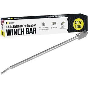 DC Cargo Mall Combination Winch Bar | Extra Long 40.5" | Square Head | Carbon-Steel Construction, Non-Slip Handle | Versatile Chain Binder and Winch bar for Flatbed Trailers and Trucks
