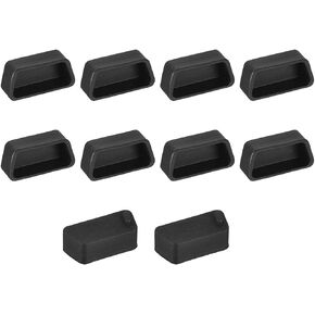 uxcell 10pcs VGA Port Silicone Anti Dust Protectors Cap Cover for DB9, RS232 Black in Kuwait