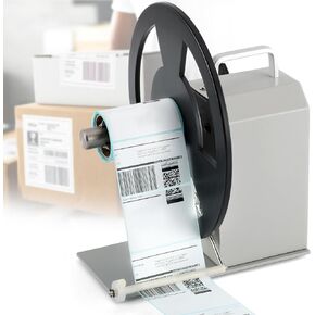 Automatic Label Rewinder, Speed-Adjustable Sticker rewinder, Bidirectional Label Rewinding Machine, Synchronized with Printer, 1"/1.5"/3" Core Holder, Label Width 3.54"