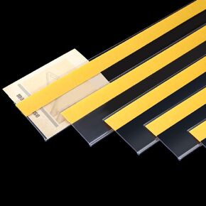 Fainne Shelf Label Strips Plastic Shelf Label Holder Strips 1.25 Inch Clear PVC Front and Back Shelf Labels for Wire Shelving Price Tag Strips for 48 Inches Long Wood Metal Shelf(50 Pcs)
