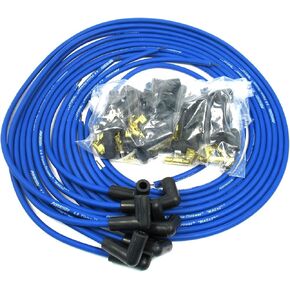 Pertronix 808390 Flame-Thrower Blue Universal 90 Degree 8mm 8 Cylinder Spark Plug Wire