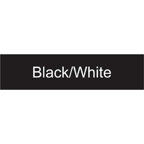 Name Plate Engraving Blanks - 2" x 8" (5-Pack), Black/Silver