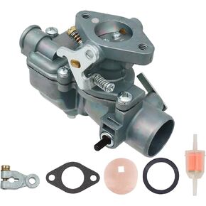 Carburetor Tractor 251234R91 Carb for Farmall IH Tractor Cub 154 184 185 C60 Early Cub LoBoy Engine SN 312389, with Choke Lever Filter Gasket, Replace 251234R92 71523C92 405004R91 63349C91