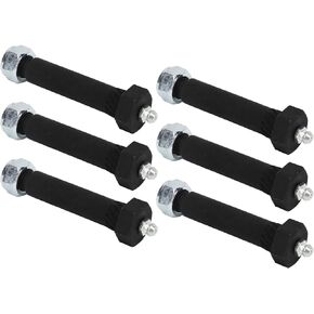 Trailer Spring Shackle Bolts, Anti Deformation Trailer Axle Eye Wet Bolt Steel Grease Type 9/16in High Strength for 2000 3500 5200 6000 7000 Axles