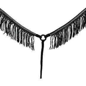 HILASON Horse Flat Braided Paracord Crystal Fringes Breast Collar