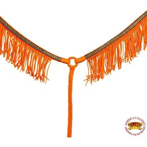 HILASON Horse Flat Braided Paracord Crystal Fringes Breast Collar