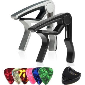 Guitar Capo Acoustic Capo Electric Guitar Capo 6-String Acoustic & Electric Guitar Capo for Guitar, Bass, Violin, Ukulele, Guitar Accessories 2 pack