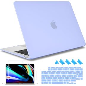 May Chen Compatible with New MacBook Air 13 inch Case 2021 2020 2019 2018 Releaes A2337 M1 A2179 A1932,PC Hard Shell for Retina Dispaly fits Touch ID, Gradient Purple