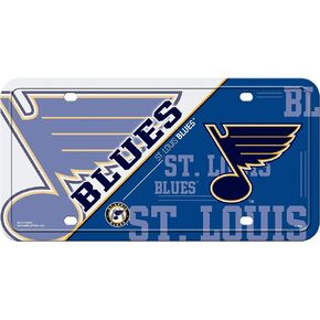 Rico Industries NHL St. Louis Blues Split Metal Auto Tag 8.5" x 11" - Great for Truck/Car/SUV