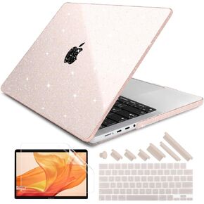 DONGKE Compatible with M3 MacBook Pro 14 inch Case 2024 2023 2021 A2918 A2992 M2 A2779 M1 A2442 Pro/Max with Touch ID, Plastic Hard Shell with Keyboard Cover & Screen Protector, Crystal Black
