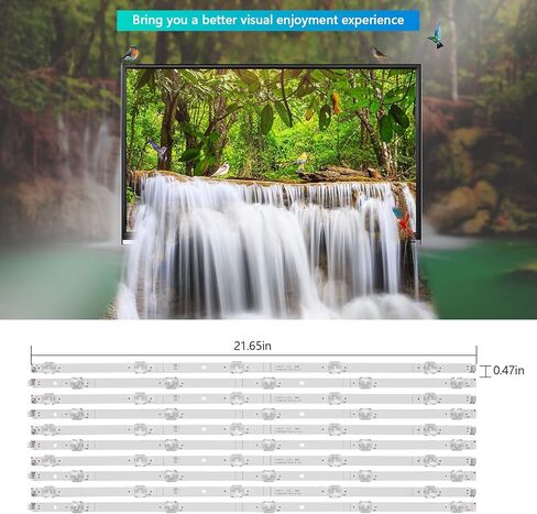 مجموعة 10 قطع من شرائط الإضاءة الخلفية LED لهيسنس شارب JL.D580A1330-365AS-M_V02 LC-58Q7370U LC-58Q7330U LC-58Q620U 58R6E 58H6550E H58AE6100 H58A6100 H58AE6000 H58AE6100UK HZ5 8A55 HD580S1U02 HD580S1U91 in Kuwait