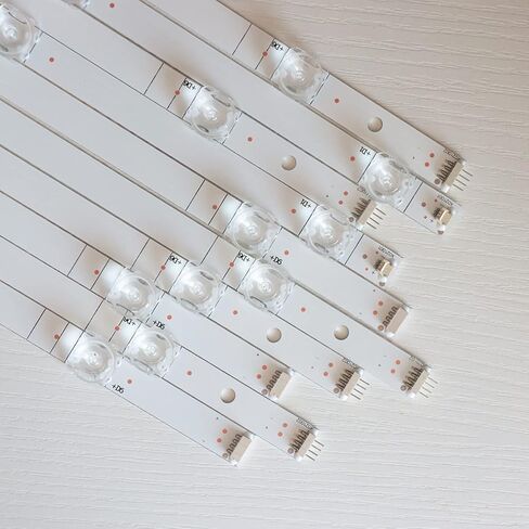 مجموعة 10 قطع من شرائط الإضاءة الخلفية LED لهيسنس شارب JL.D580A1330-365AS-M_V02 LC-58Q7370U LC-58Q7330U LC-58Q620U 58R6E 58H6550E H58AE6100 H58A6100 H58AE6000 H58AE6100UK HZ5 8A55 HD580S1U02 HD580S1U91 in Kuwait