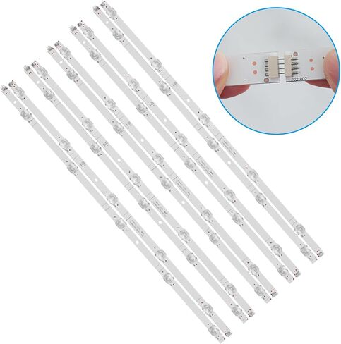 مجموعة 10 قطع من شرائط الإضاءة الخلفية LED لهيسنس شارب JL.D580A1330-365AS-M_V02 LC-58Q7370U LC-58Q7330U LC-58Q620U 58R6E 58H6550E H58AE6100 H58A6100 H58AE6000 H58AE6100UK HZ5 8A55 HD580S1U02 HD580S1U91 in Kuwait