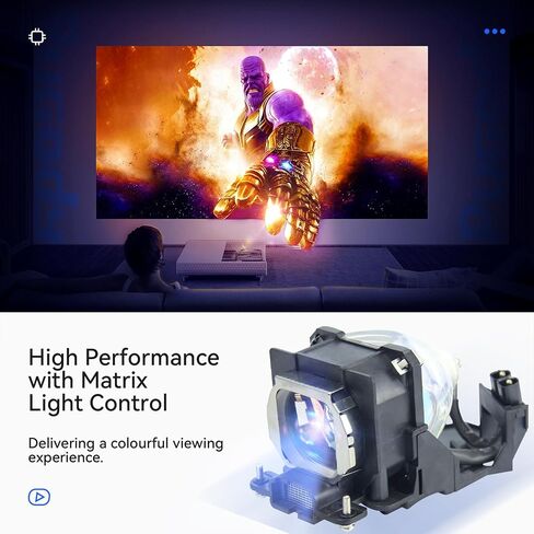 A+ Quality ET-LAE700 ET-LAE900 Replacement Projector Lamp Bulb for Panasonic PT-AE700 PT-AE700E PT-AE700U PT-AE800 PT-AE800E PT-AE800U PT-AE900 PT-AE900U with Housing in Saudi Arabia