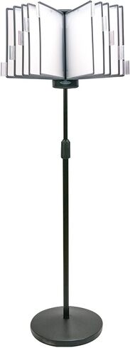 Aidata FDS032WL منظم معلومات حامل الأرضية للعرض والضبط، أسود، حامل معلومات للمستندات بحجم الحروف، 10 لوحات مستندات مع 10 علامات تبويب للمؤشر تعرض 20 صفحة، تعديل زاوية العرض in Kuwait