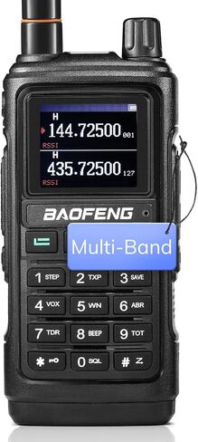 BAOFENG UV-17R Plus Ham Radio Multi-Band Two Way Radio, 7W Long Range Rechargeable Handheld Walkie Talkies with Airband, NOAA Weather Receiving, 2500mAh Battery USB-C Port, 1 Pack in Saudi Arabia