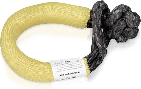 Synthetic Soft Shackle Rope 1/2 Inch x 22 Inch (38,000lbs Max Breaking Strength) with 41,000lbs Recovery Ring in Saudi Arabia