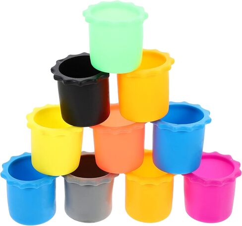 EXCEART 10pcs Shakeproof Anti- Rolling Wireless Handheld Microphone Protection Silicone Bottom Rod Sleeve Holder for KTV Device Random Color in Saudi Arabia