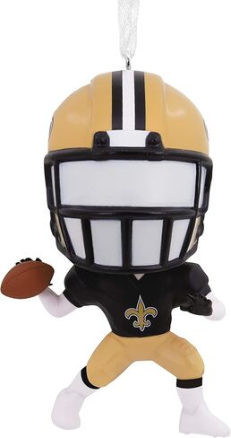 Hallmark NFL New Orleans Saints Bouncing Buddy Christmas Ornament in Saudi Arabia