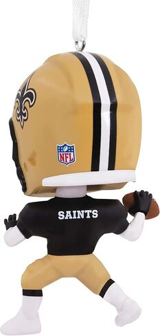 Hallmark NFL New Orleans Saints Bouncing Buddy Christmas Ornament in Saudi Arabia