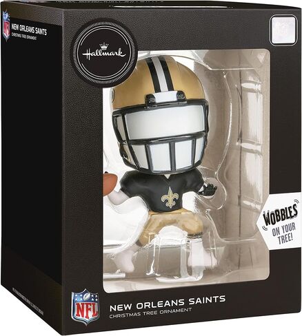 Hallmark NFL New Orleans Saints Bouncing Buddy Christmas Ornament in Saudi Arabia