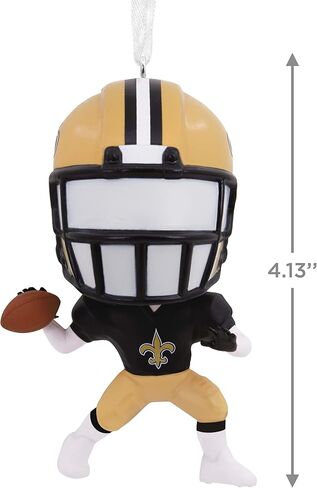 Hallmark NFL New Orleans Saints Bouncing Buddy Christmas Ornament in Saudi Arabia