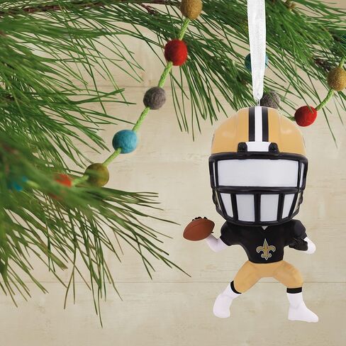 Hallmark NFL New Orleans Saints Bouncing Buddy Christmas Ornament in Saudi Arabia