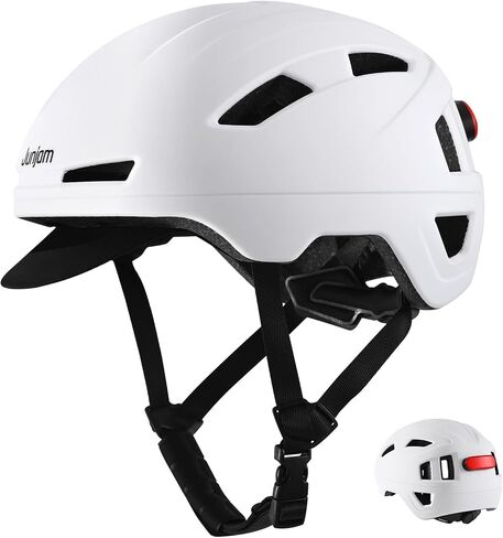 Bike Helmet Ebike Helmet with LED Lights - Urban Electric Bicycle Helmet for Adults, Men & Women - EN1078/CPSC/GCC& NTA-8776 Certified - Class 3 E-Bikes, Scooters, Commuter, Onewheel, Cycling in Saudi Arabia