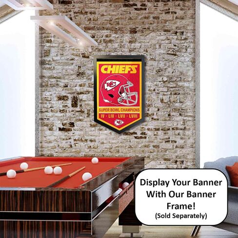 Kansas City Chiefs 4 Time Super Bowl Champions Banner Pennant in Saudi Arabia