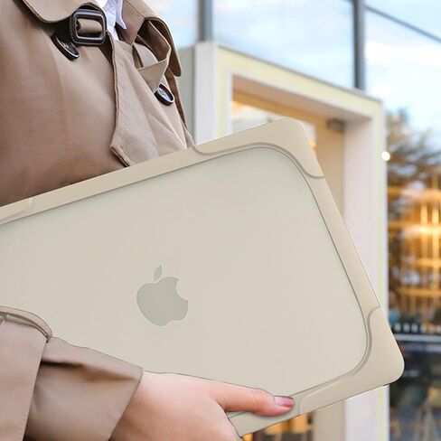 Mektron for MacBook Air 13 Case A1466 A1369, [Heavy Duty] [Dual Layer] Hard Case Cover with TPU+PC Bumper for MacBook Air 13.3-inch (2010-2017 Relase) w/Keyboard Cover Screen Protector, Gray in Kuwait