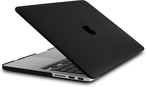 متوافق مع غطاء حماية MacBook Pro مقاس 16 بوصة إصدار 2020 2019 A2141 مع شريط اللمس وخاصية التعرف على الوجه وغطاء صلب من الجلد الإيطالي (جلد أسود) in Kuwait