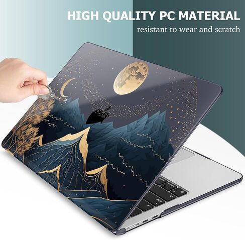 May Chen متوافق مع حافظة MacBook Air 13.6 بوصة 2024 2023 2022 إصدار طراز A3113 M3 A2681 M2 Chip، حافظة بلاستيكية صلبة لجهاز MacBook Air 13.6 بوصة مع شاشة Retina سائلة، تقليدية in Kuwait