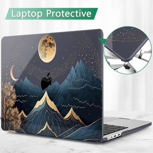May Chen متوافق مع حافظة MacBook Air 13.6 بوصة 2024 2023 2022 إصدار طراز A3113 M3 A2681 M2 Chip، حافظة بلاستيكية صلبة لجهاز MacBook Air 13.6 بوصة مع شاشة Retina سائلة، تقليدية in Kuwait