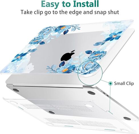 May Chen متوافق مع حافظة MacBook Air 13.6 بوصة 2024 2023 2022 إصدار طراز A3113 M3 A2681 M2 Chip، حافظة بلاستيكية صلبة لجهاز MacBook Air 13.6 بوصة مع شاشة Retina سائلة، تقليدية in Kuwait