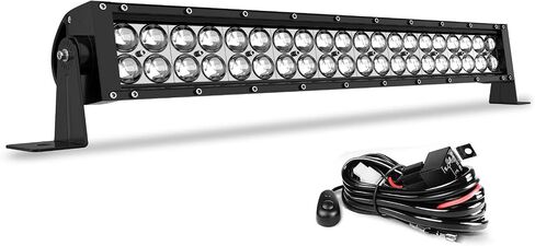 شريط إضاءة LED AUTOSAVER88 4D 32 بوصة منحني ضوء عمل LED 300 وات مع مجموعة أدوات تسخير الأسلاك 10 أقدام، مصباح ضباب للقيادة على الطرق الوعرة 30000 لومن، أضواء القوارب البحرية IP68 مضادة للماء وشعاع كومبو للفيضانات in Saudi Arabia