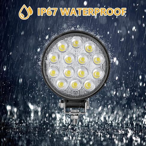 Zmoon Led شريط ضوء دائري 2 قطعة 4.5 بوصة 140 وات 14000 لومن مع حزام حلقة LED (10 أقدام / 2 رصاص)، شريط إضاءة للقيادة على الطرق الوعرة للضباب لسيارات الجيب وسيارات الدفع الرباعي والشاحنات وATV والقارب in Kuwait
