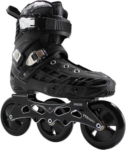 Inline Skates Adults Female Male, 3 Wheels 100mm Inline Blades for Women Men, Versatile Professional Outdoor Fitness Speed Skates for Unisex in Kuwait