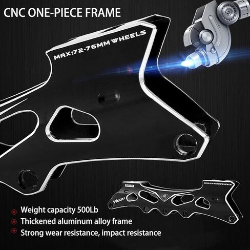 Inline Skates Adults Female Male, 3 Wheels 100mm Inline Blades for Women Men, Versatile Professional Outdoor Fitness Speed Skates for Unisex in Kuwait