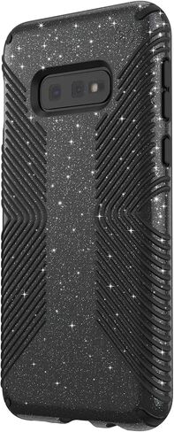 Speck Products Presidio Grip + حافظة لامعة لهاتف Galaxy S10e، أسود سبج لامع مع فضي لامع/أسود (124579-7572) in Kuwait