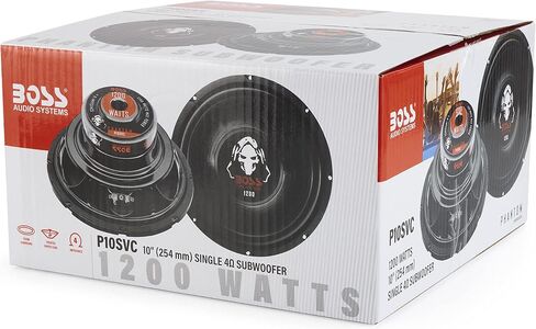 BOSS Audio ملف صوتي فردي مقاس 10 بوصات بقدرة 1200 وات كحد أقصى (عبوتان) | P10SVS in Saudi Arabia