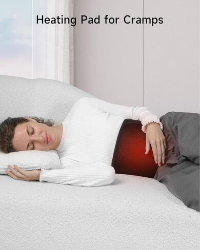 USB Heating Pad for Back Pain Relief, ALLJOY Portable USB Travel Heating Pad with USB Connector for Travel/Car, Auto Shut Off & 3 Heating Levels, Heating Pad for Abdomen Cramps, Back, Shoulder, Leg in Kuwait