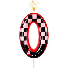 Black and White Plaid Digital Birthday Candles, Racing Theme Party Cake Decoration, Suitable for Lightning McQueen Cars Theme (3) in Saudi Arabia