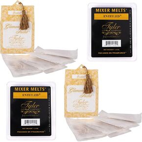Elanze Designs Tyler Candle HIGH Maintenance 1.9 Ounce Tart Mixer Melts and Laundry Sachet Bundle; Set of 4