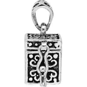 Aeravida Christian Syrimeric Fluit Box Locket .925 Sterling Silver Prendant