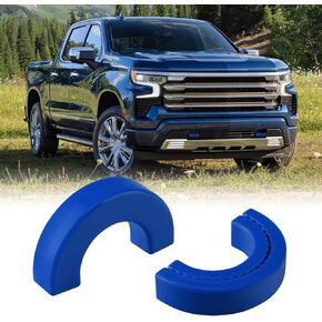 أغطية خطاف السحب تناسب Chevy Silverado 1500 2007-2024 ، Hitch Cover Front Tow Hooks متوافقة مع شيفروليه سيلفرادو 1500 ملحقات 2025-2007 (الأزرق)