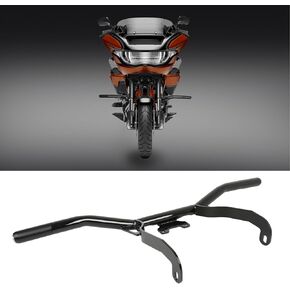 DREAMIZER Engine Guard Crash Bar Compatible with Harley Touring 2014-2023 Road King Street Glide Electra Glide - Glossy Black Flat-Out Bar Protector